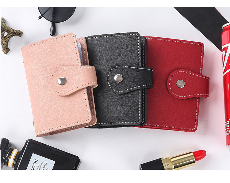 2021 Pu Anti-Theft Anti-Degaussing Bank Card Bag Creative Multi- Card Holder NFC Shielding Card Holder Customized Wholesale
