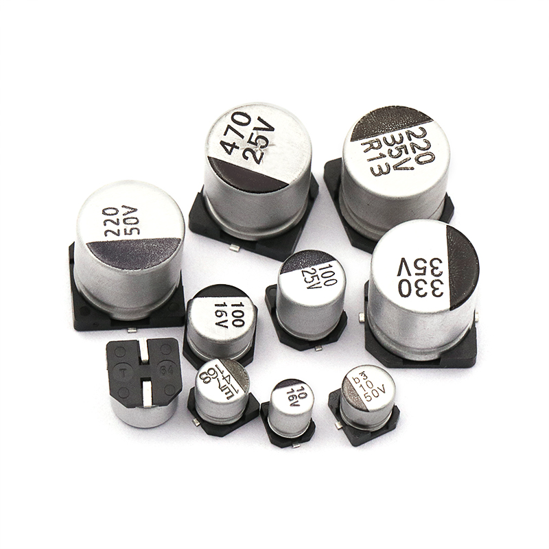 INKSON 10pcs SMD 10V 16V 25V 35V 50V 4.7UF 10UF 22UF 47UF 100U 220UF 330UF 470UF 1000UF Aluminum Electrolytic Capacitor