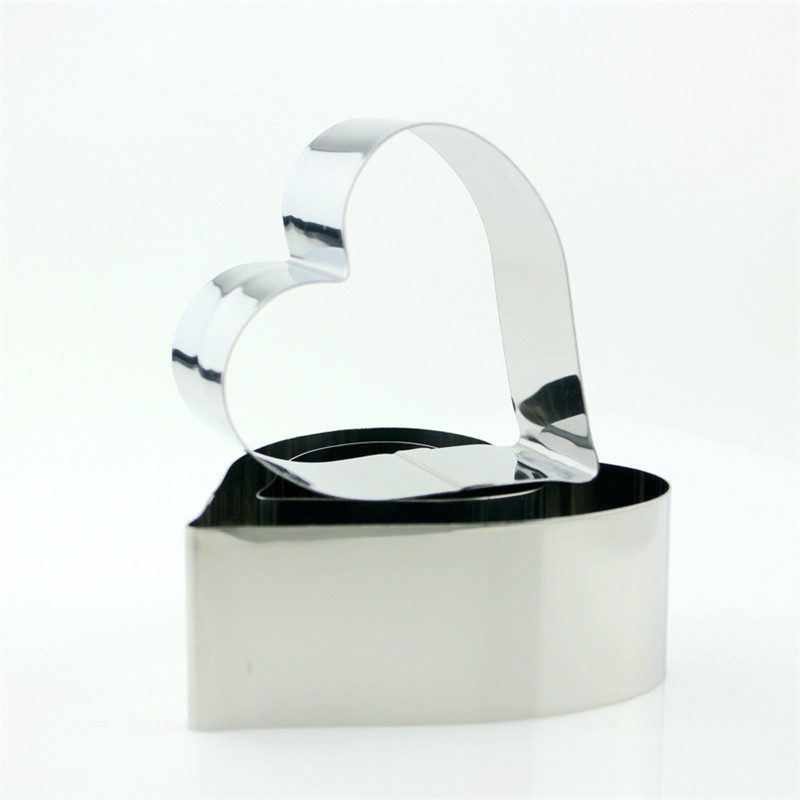 Amazon hot sale baking mold Heart-shaped mousse ring three-piece set Christmas cookie mold set
