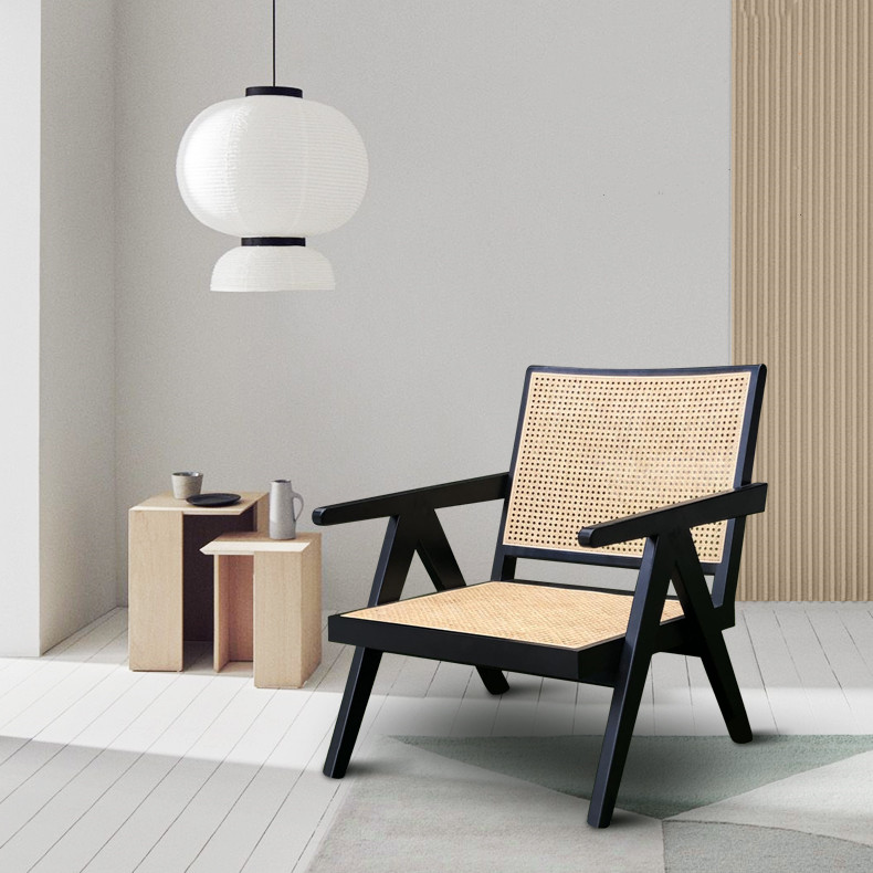 Dreamhause для дивана Recliner Nordic балкон домашний стул отдыха спальня ленивый диван мебель дерево стол из ротанга Стулья