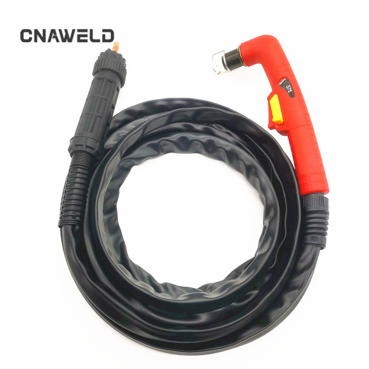 CNAWELD air cooled S75 plasma cutting torch for trafimet type in red handle with EURO adaptor