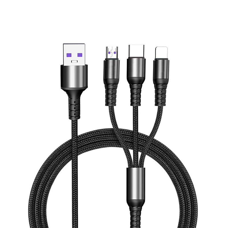 Высококачественный usb-кабель для быстрой зарядки 3 в 1 Type-C 5A для Iphone