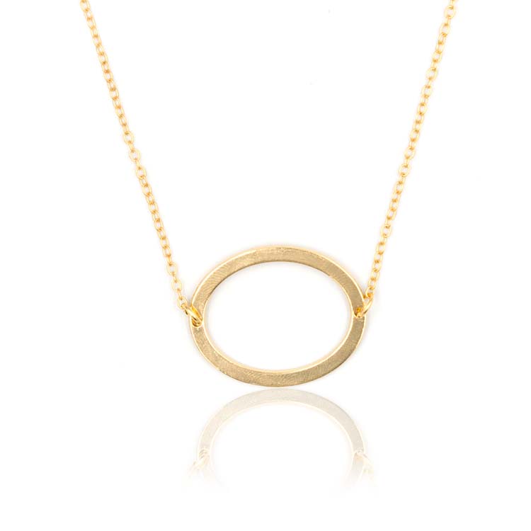 AmorYubo new arrival gold initial necklace letter alphabet letter necklace