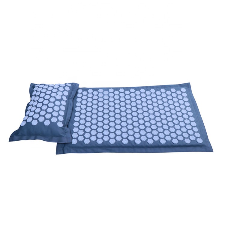 Top quality brand new back body pain spik acupuncture massage yoga mat with pillow