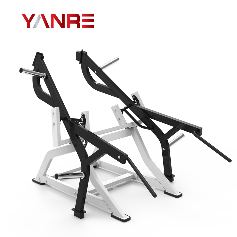 Профессиональный логотип gimnasio musculation тренировки оборудования тренажерный зал фитнес машина земли база пластины загружен приседания/высокая тянуть