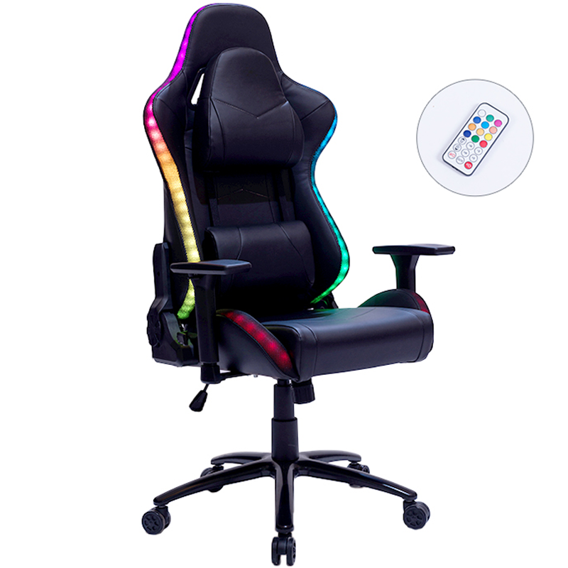 Различный стиль красочные полулежа LED RGB игровое кресло с блестящими огни