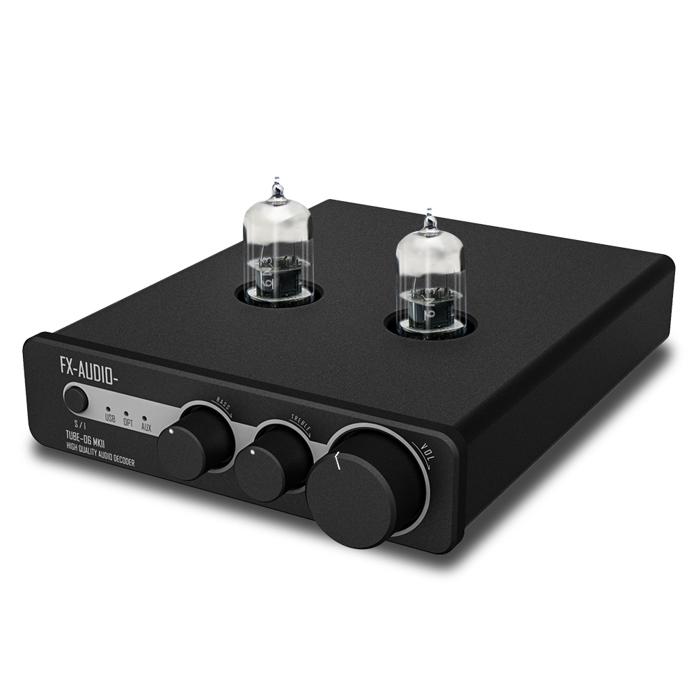 FX AUDIO 6N3 трубки ES9018K2M DAC CM6642 USB 24Bit/192kHz high SNR Low Distortion Hifi трубчатый предусилитель