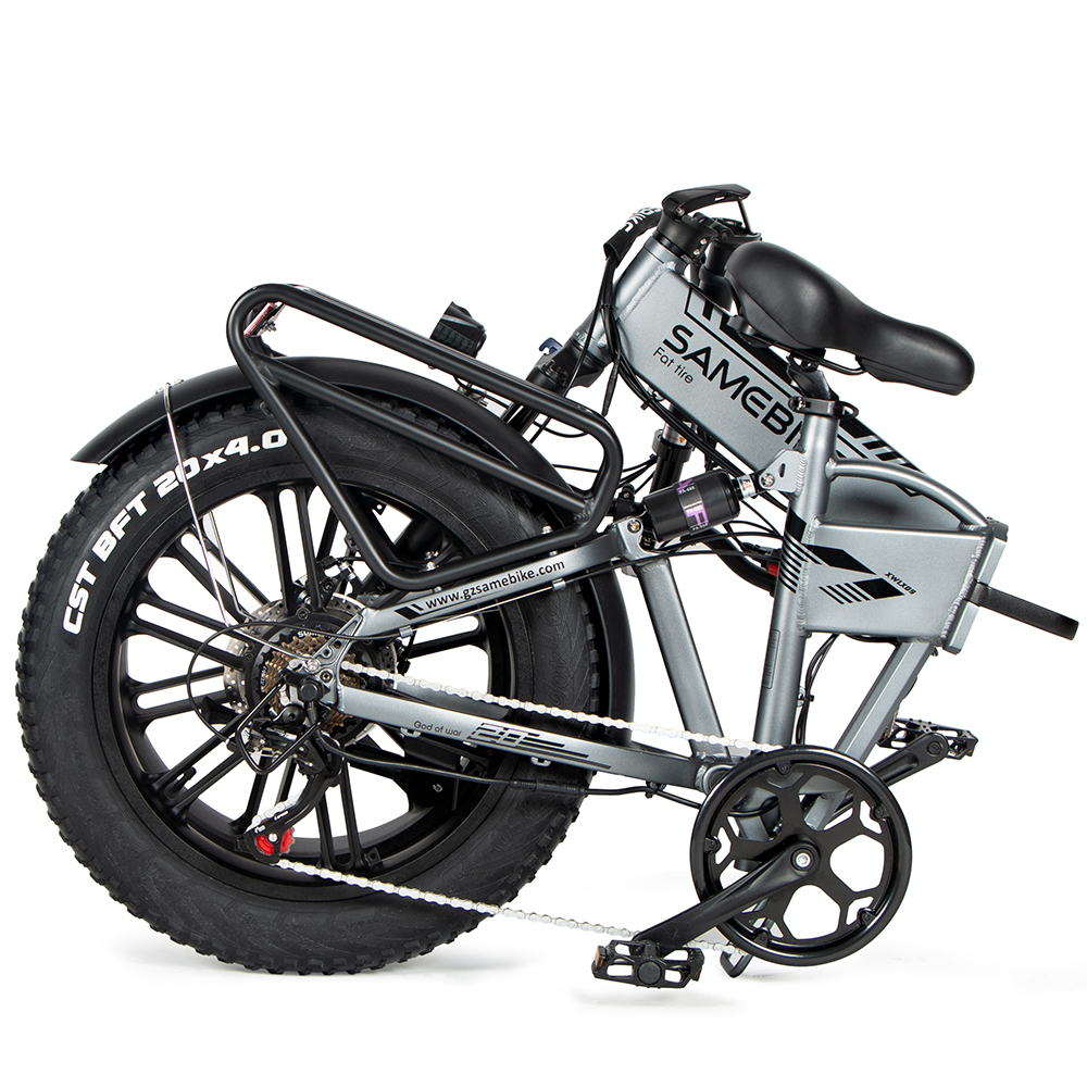 SAMEBIKE Europe Warehouse New Model 20*4.0'' Fat Tire Electric City Bike 7S Magnesium Alloy rim 48V10AH 500W Motor Folding Ebike
