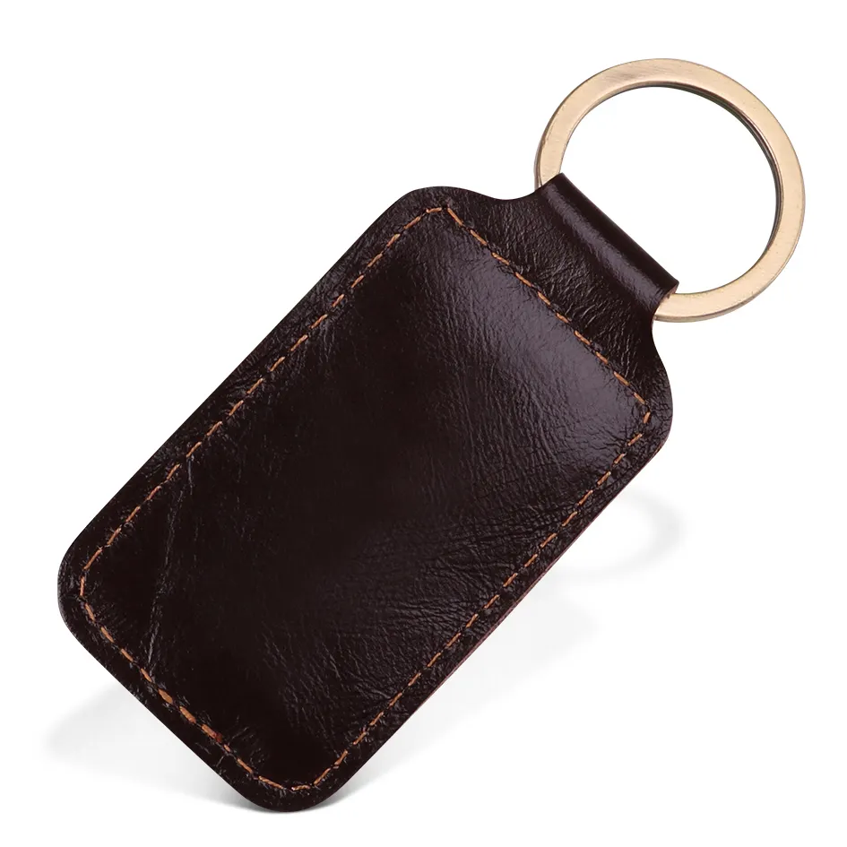 New Promotion genuine leather leather keychain custom From China Supplier