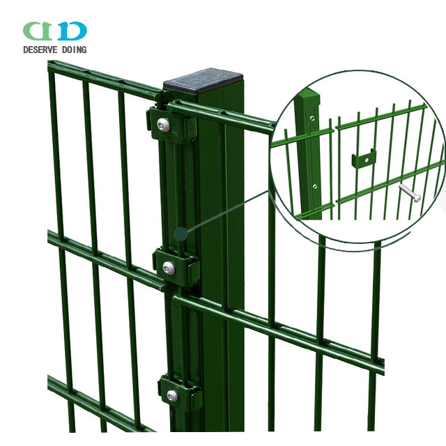 ПВХ Покрытием Twin Wire Mesh Panel рабочее место/Twin Wire Mesh ограждение