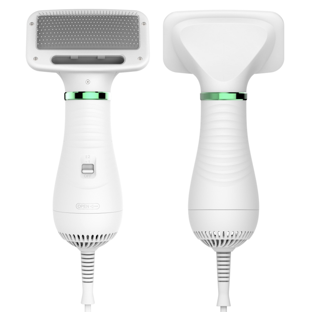 Amazon hot selling 2 in 1 pet grooming dryer brush for dog and cat Adjustable Temperature dog hair dryer