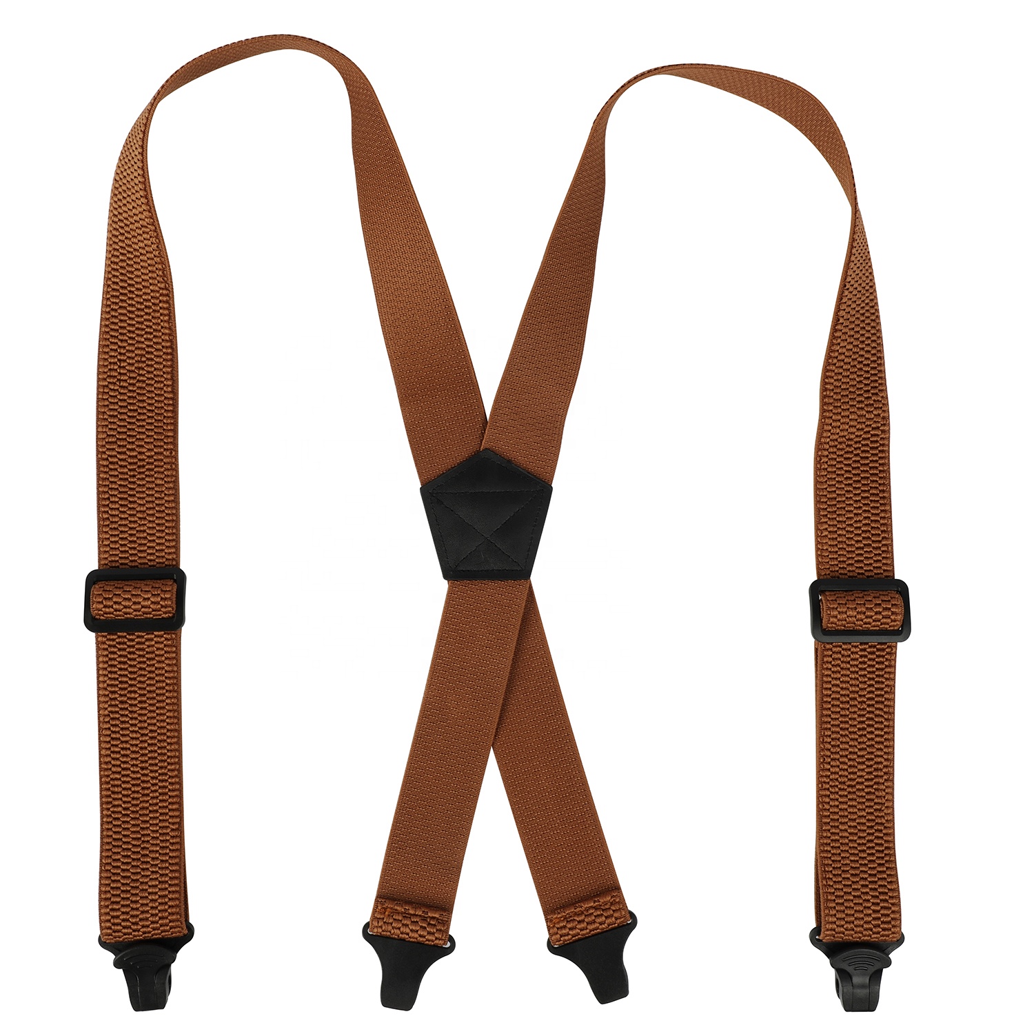 Wholesale Top Quality Factory Price Business Gifts 4 Plastic Clips Adjustable Men Trousers Belt Elastic X Shape Suspender