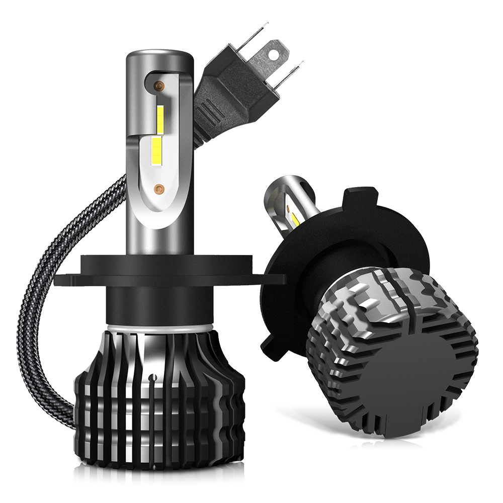 Без вентилятора 8000lm 30W 12V супер яркий F3 H3 H4 H7 H8 H13 9005 9006 H11 безвентиляторный светодиодных фар для авто Автомобильные светодиодные лампы для передних фар