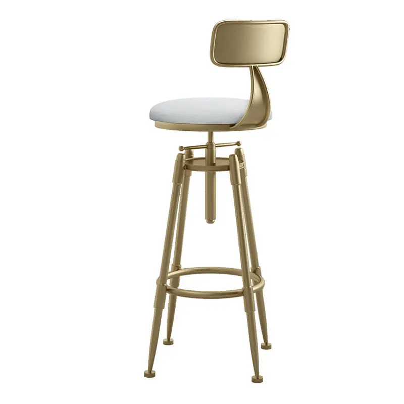 Hot Nordic bar stool rotating lifting high foot bar chairs modern simple creative iron bar chair with backrest