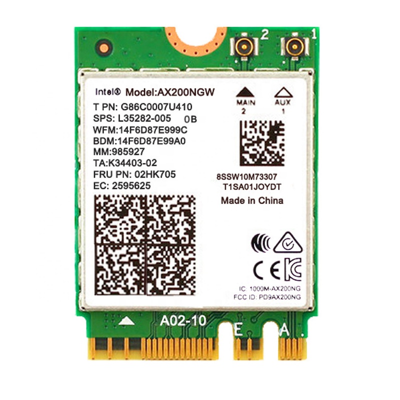 Двухдиапазонная Wi-Fi 6 беспроводная карта 802.11AX AC3000 Bluetooth 5,0 Wi-Fi сетевая карта Intel AX200