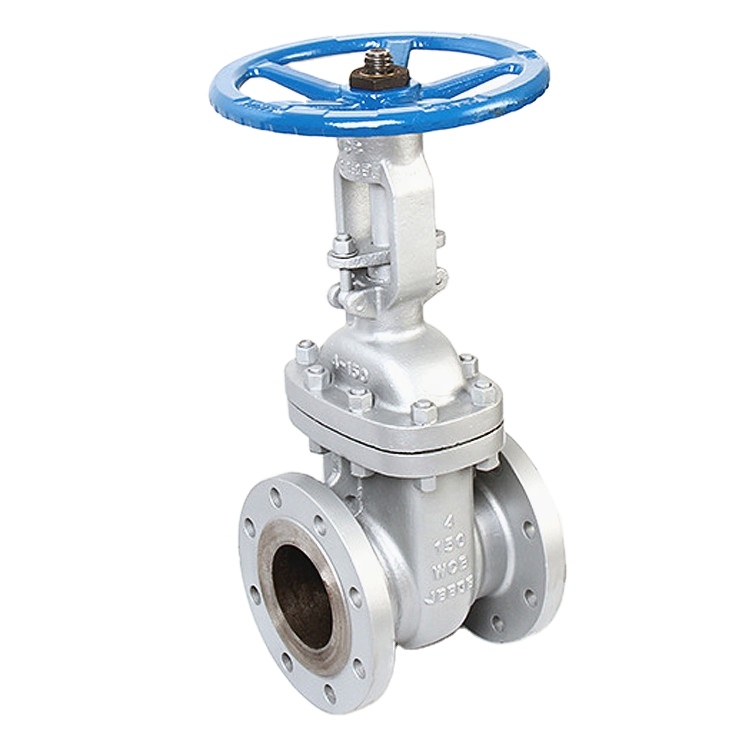 DN100 4 Inch ANSI 150LB 300LB Vertical Stem WCB Carbon Steel SUS304 Handwheel Flange Gate Rotary Valve