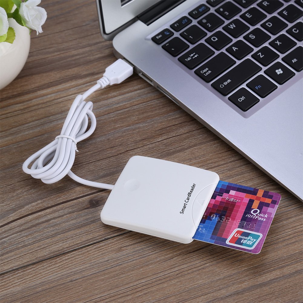 Считыватель смарт-карт с USB-чипом/считыватель ID-карт для онлайн-банковских транзакций/кредитных карт