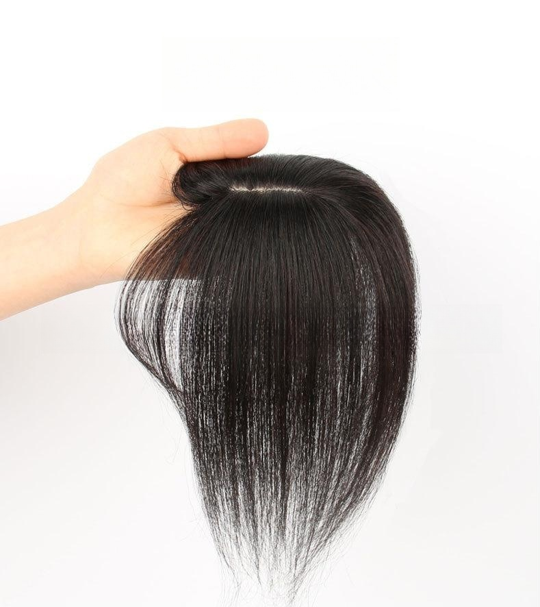 Large Stock Popular Colored Bangs Fringe Clip In Bangs 100% Human Hair Injection Knot Clip In Hair Bangs Toppers