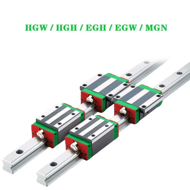 HGH20CA Линейный направляющий рельсовый блок HGH15CA HGH25CA HGH30CA длина направляющей 1000 1500 2000 мм для 3D принтера с ЧПУ
