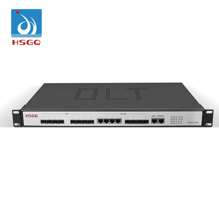 EPON OLT HSGQ-XE08 Поддержка до 512 ONUs FTTH 10G SFP слотов