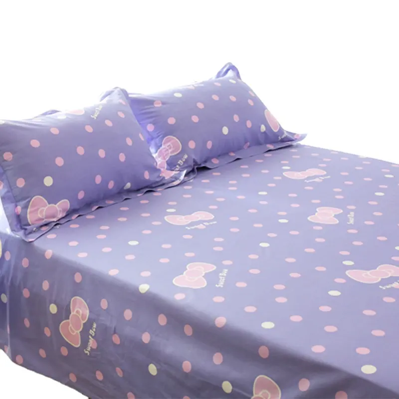 High cost  stock bed sheets sets with flower print