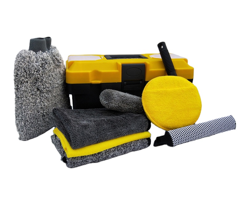 Professional car beauty car wash kit Towel sponge hub brush car cleaning kit