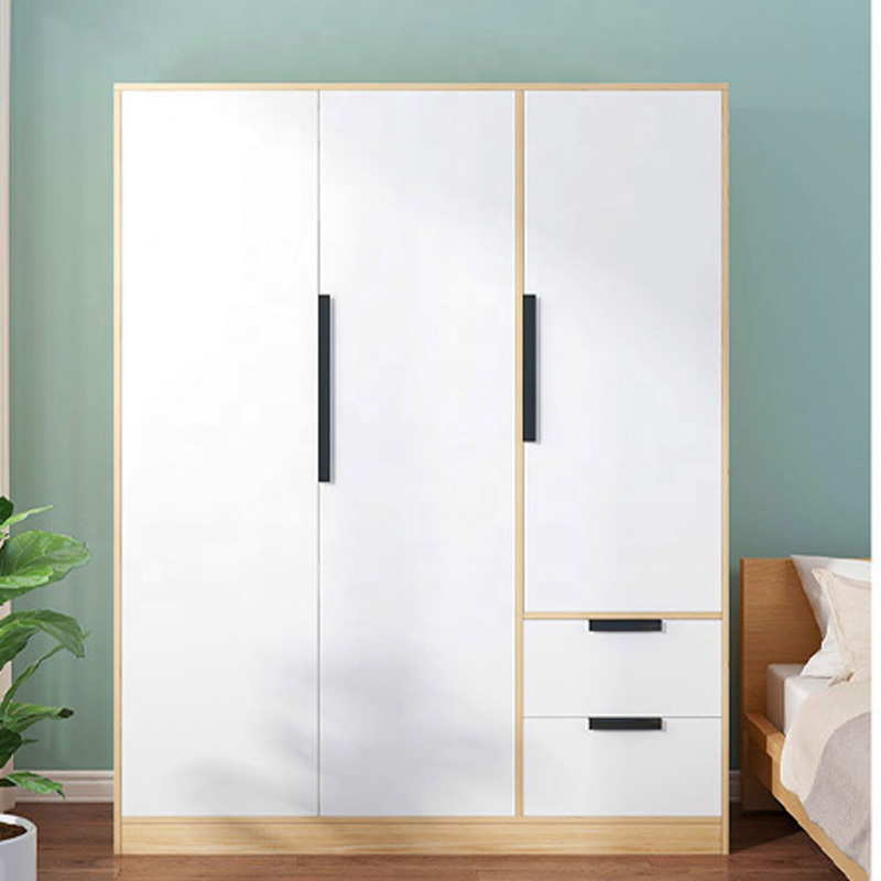 Wholesale Modern Sliding Bedroom Furniture Oak Tall White Armoire