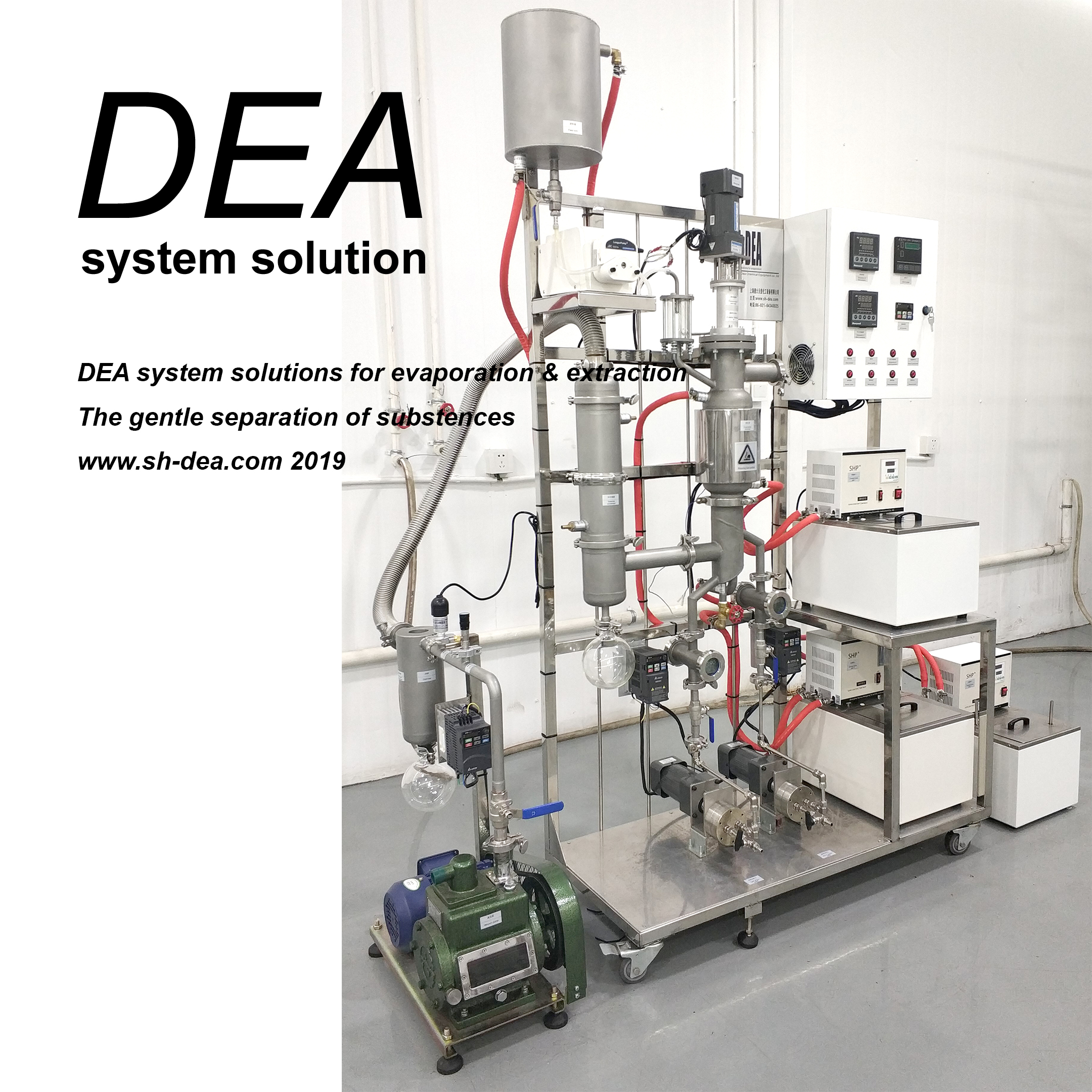 Каннабиса масло с КБД извлечения destillation машина shortpath перегонная установка для DEA-DZL-5