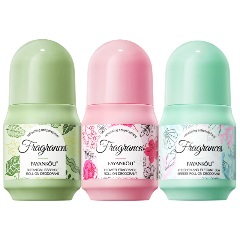 Private Label Natural Plant Essence Refreshing Deodorant Fragrance Roll-on Antiperspirant Deodorant Femme