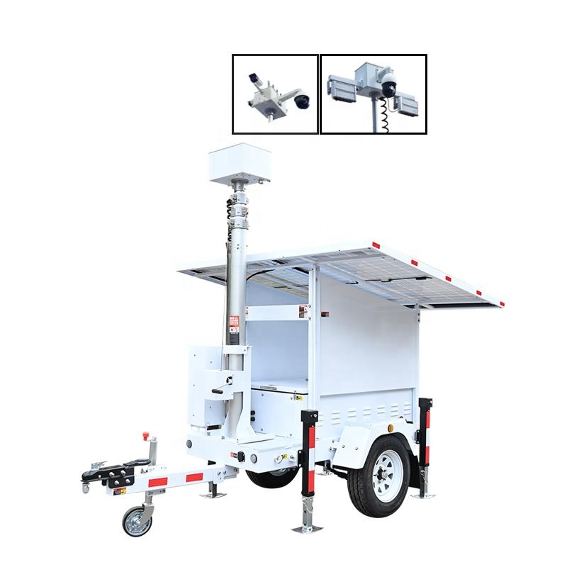 Relocatable Rapid Deployment Mobile DC Solar Power CCTV Tower System for Lease