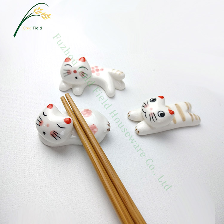 3 новый дизайн керамический держатель для столовых приборов Lucky Cat