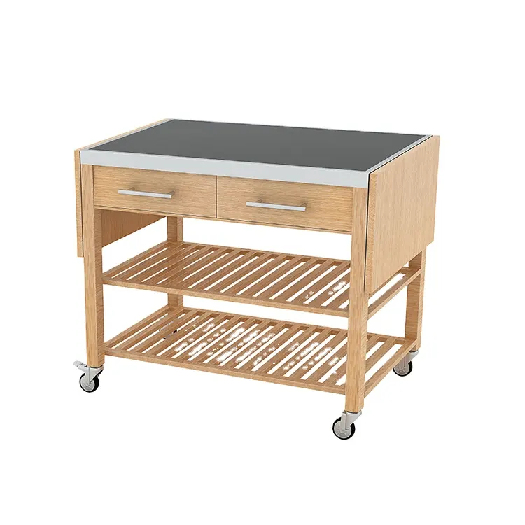 Service Cart Trolley Tking Hotel Food Services Trolley Foldable Service Cart Chinese Dim Sum Food Station Factory Prices
