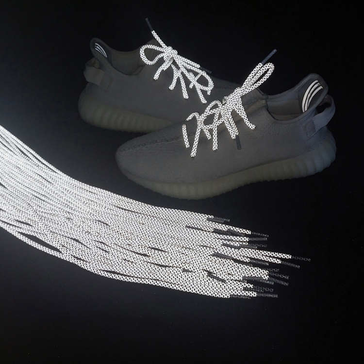 Цветные на заказ Светоотражающие кружева для обуви yeezy
