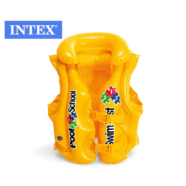Intex 58660 надувной бассейн для школы люкс плавающий жилет Плавающий надувной детский спасательный жилет