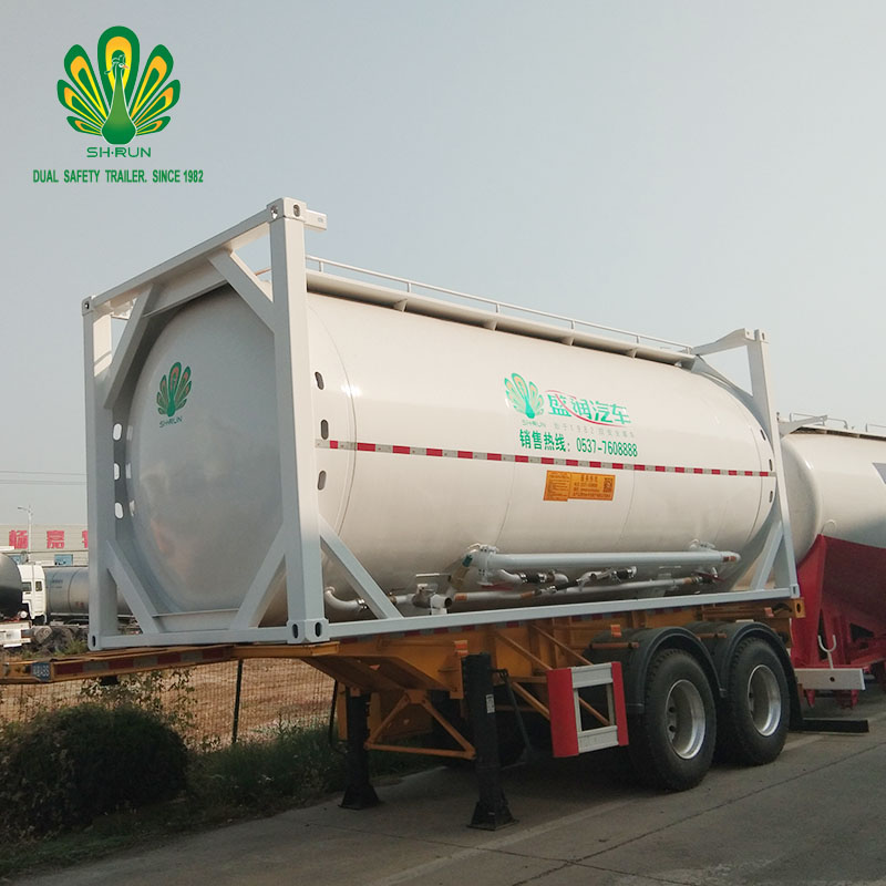 bulk cement ISO tank container 22 cbm capacity with CCS CSC plate
