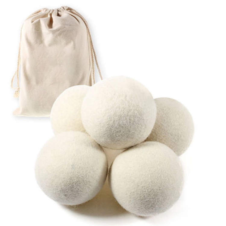 Extra Large Eco-Friendly Wool Drying Balls 6-Pack 100% New Zealand Wool Laundry washing ball
