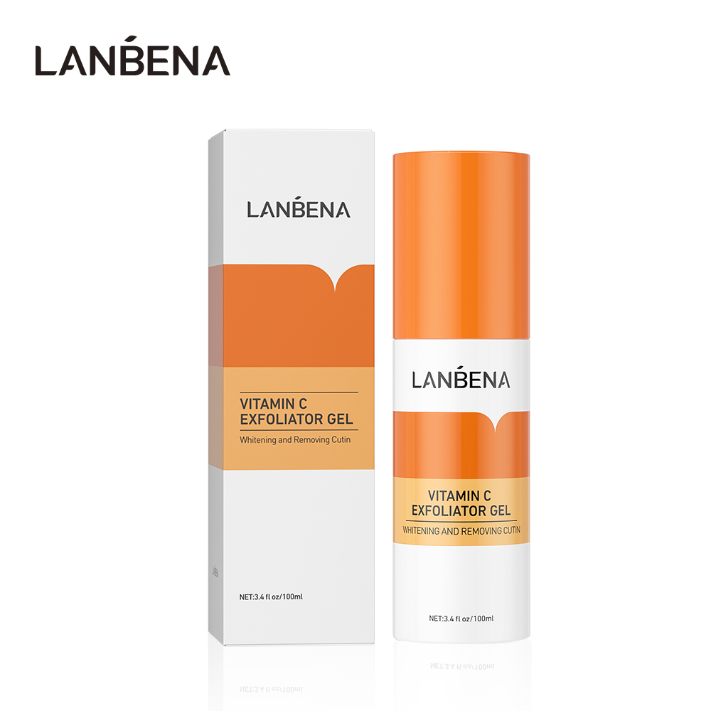 Lanbena wholesale Skin Care Exfoliante Corporal Gentle Vitamin C Whitenning Facial Cleansing Scrub exfoliating shower gel