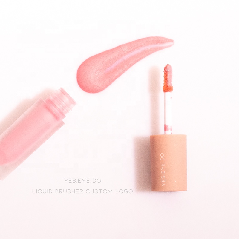 High Quality Makeup Liquid Blusher Cream Blush , Moisturizing Long Lasting Waterproof , private label small MOQ blush material