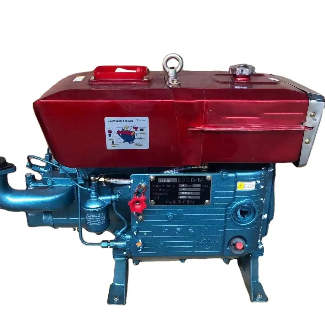 Water-cooling 4 Stroke 18hp Single Cylinder Zs1110 Diesel Engine