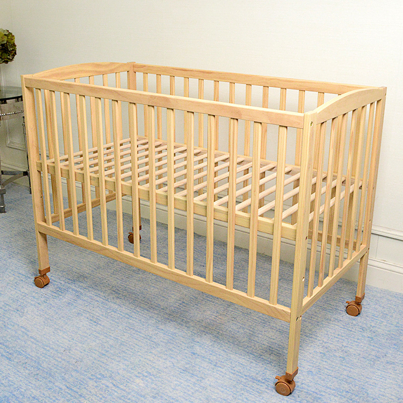 Modern Multi-Functional Wooden Cot Bed Factory Wholesale Set for Bedroom Living Room Hotel-Cunas De Bebes Baby Cribs