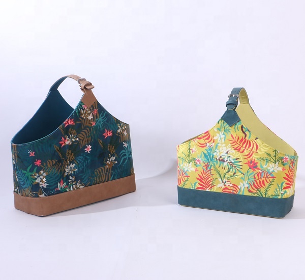 Indoor log holders magazine basket magazine holder factory price fashion indoor use