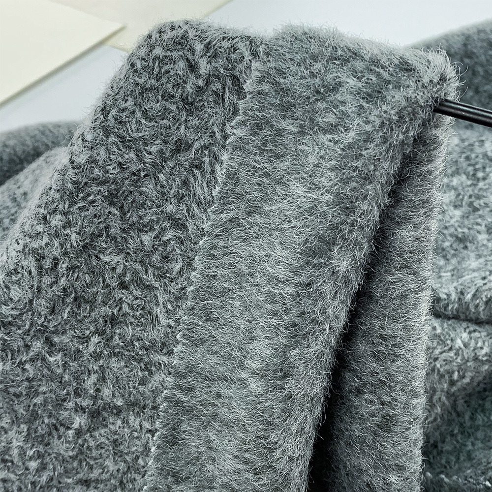 2021 New Coat Fabric Arctic Fleece Cationic Imitation Cashmere Woolen Fabric//