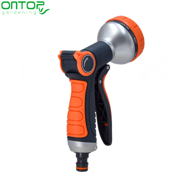 Premium Nozzle Water Spray Guns Irrigation Garden Sprayer 8 Patterns Jet Mist Shower Jet Mist Shower Flat Full Center Cone Ange