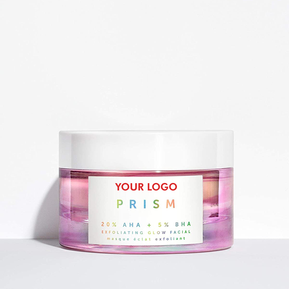Отшелушивающая блестящая маска для лица от частного бренда BLIW Natural AHA + 5% BHA