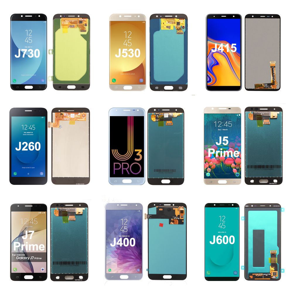 Бесплатная доставка для Samsung J1 J120 J250 J320 J3110 J4 J5 J530 J5 Prime J6 J7 J730 J8, бесплатный образец экрана для мобильных телефонов J2