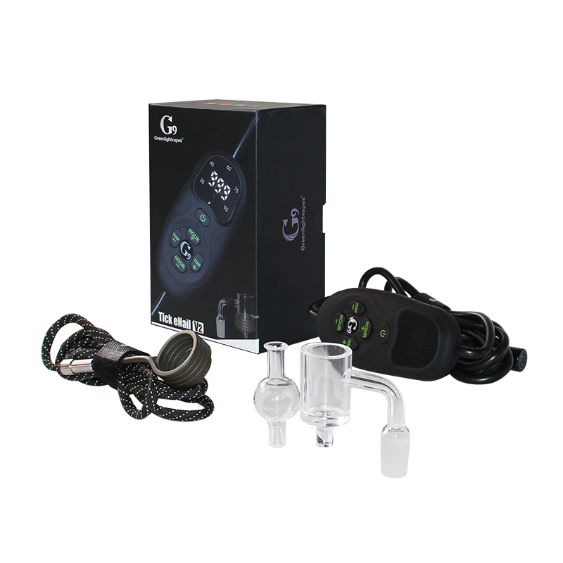 Greenlightvapes горячий портативный вапорайзер Dab стеклянный воск Dab Rig курительная трубка концентрат вапорайзер Tick Enail V2
