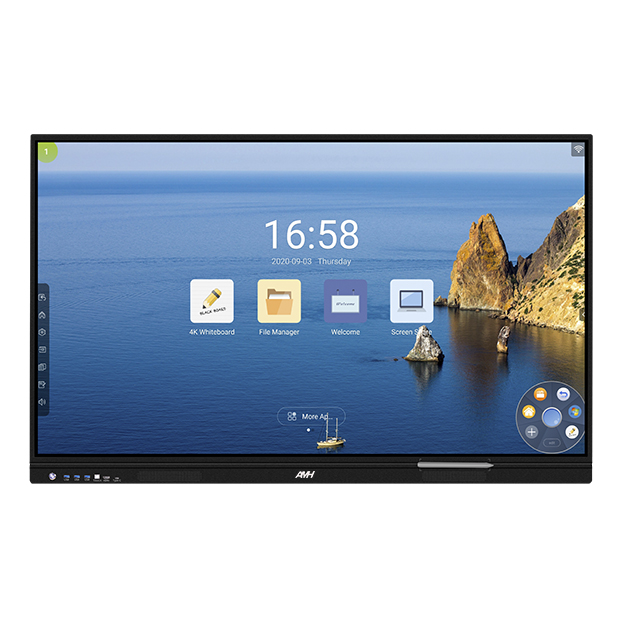 School teching electronic flat panel tv smart board interactive whiteboard