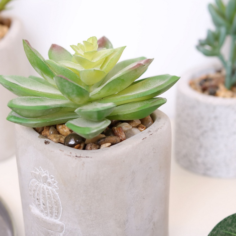 High quality artificial Wine bottle green plant simulation pot succulent