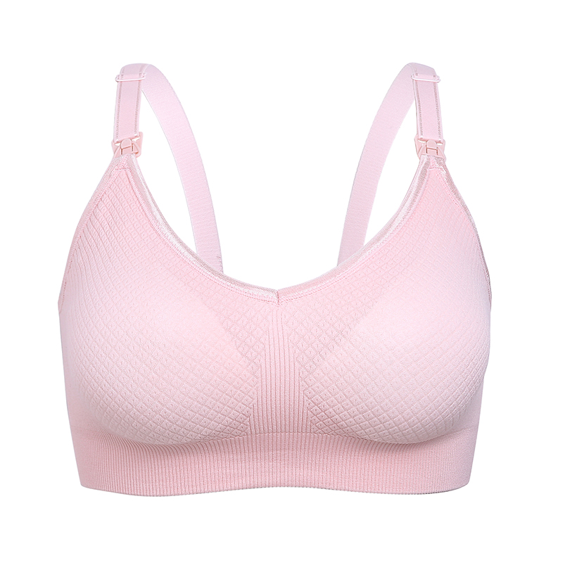 Modal seamless yoga sports bra maternity wire free bra soft comfortable breathable nursing bra