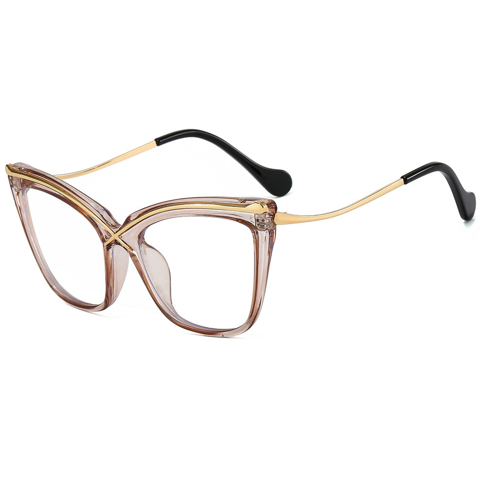Hot Selling New Fashion Large Frame Glasses Men and Women Trend Personality Glasses Simple Optical Glasses Frame